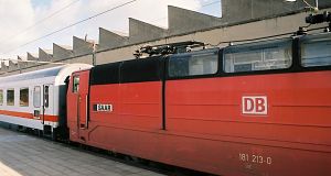 Die Lok 181 213 trägt den Namen Saar.