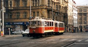 A nostalgia tram is on the way as well.
Strossmayerovo náměstí
