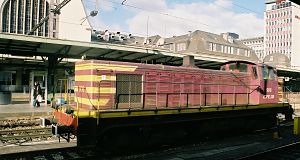 An older diesel shunter (class 900, no. 906) of CFL. These locos were built back in the 50s.