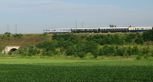 Der Lavendel Express (Sonderzug) bringt seine Passagiere bis Balatonfüred zum Lavendel Festival in Tihany.