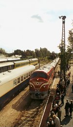 Arrival of the Venice-Simplon Orient Express with the M61 001
