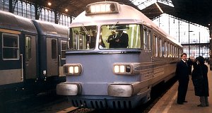 Motor car of the former government train