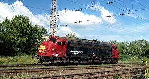 Sie trägt stolz ihre ehemalige DSB-Betriebsnummer MY 1156 und die Farben der Dänischen Staatsbahnen.
