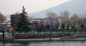 The station seen from the Intra-Laveno ferry