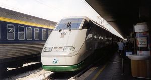 Hochgeschwindigkeitszug "Eurostar" der Baureihe ETR 500 der Trenitalia