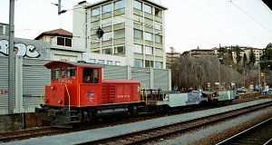 Diesellok Tm IV 9679 rangiert im Bahnhof