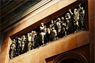 Bronze high relief - work of Johann Meixner - inside the Basilica