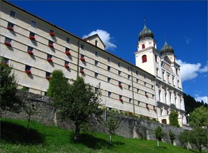 The St. Martin Abbey, the Benedictine monastery of Disentis